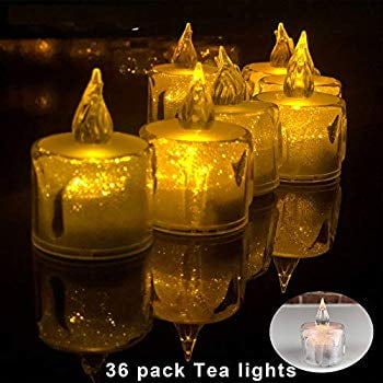 36-Pack Tea Lights Warm Yellow,36-Pack Zhongshan di huang trading co LTD LED Tea Light CandlesFlickering Flameless Candles Φ3.4 x H3.6 Battery Powered 100+ Hours 36-Pack Tea Lights Warm Yellow,36-Pack Zhongshan di huang trading co LTD LED Tea Light CandlesFlickering Flameless Candles Φ3.4 x H3.6 Battery Powered 100+ Hours